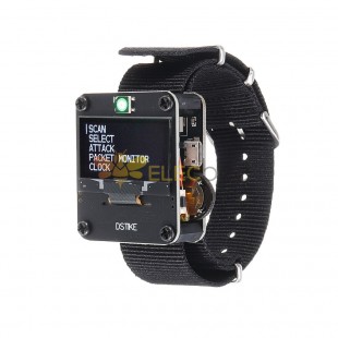 Montre WiFi Deauther V3 | Smart Watch/NodeMCU/ESP8266 Programmable Development Board-Black