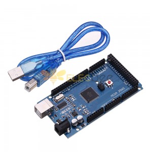 Módulo Mega2560 R3 ATMEGA2560-16 + CH340 com placa de desenvolvimento USB