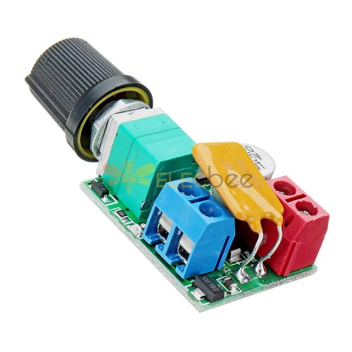 3 uds DC 5V a 35V 5A Mini Motor PWM controlador de velocidad Ultra pequeño LED regulador de velocidad interruptor