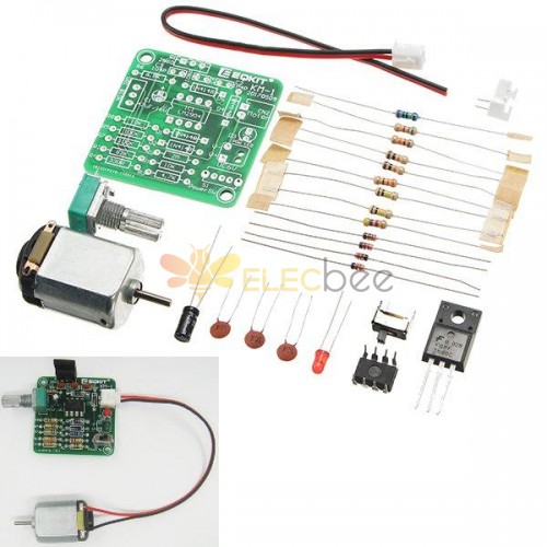 3pcs KM-1 DC 6-12V PWM Kit de controlador de velocidad del motor DIY Conjunto de regulador de velocidad del motor Potenciómetro sellado Control de velocidad continuo Larga vida útil Rendimiento estable Ruido pequeño y función de par grande