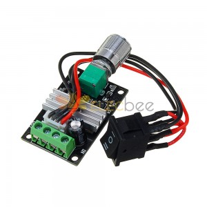 DC 6V 12V 24V 28V 3A 80W PWM Controlador de velocidad del motor Regulador Interruptor de control de velocidad variable ajustable