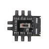 1 a 8 3Pin Fan Hub PWM Splitter PC Mining Cable 12V 4P Alimentatore Cooler Cooling Speed ​​​​Controller Adapter