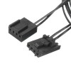 Regolatore del regolatore di velocità dell\'hub della ventola 12V 10 vie 4 pin per case del computer con cavo di collegamento PWM Ventola CPU Interfaccia dedicata Interfaccia filo PWM Presa di alimentazione IDE Foro per vite fisso