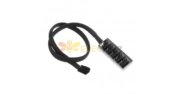 5-pin Computer CPU PWM Fan Hub Extension Cable 5Pin Motherboard Pair Wiring  Fan Concentrator – Star International