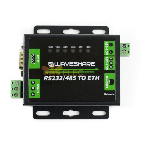 Dual Serial Port Ethernet Bidirectional Transparent Transmission RS232/485 to Network Module RJ45 RS232/485 TO ETH