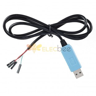 10 Uds PL2303 USB a TTL USB a puerto serie PL2303 módulo cepillo línea 4PIN DuPont Cable