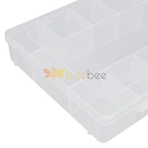 13 Grid Adjustable Electronic Components Project Storage Assortment Box  Bead Organizer Jewelry Box Plastic Storage Case