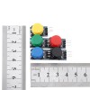 25 قطعة 12x12 مللي متر مفتاح مفتاح وحدة اللمس اللباقة التبديل زر الضغط غير القفل مع غطاء أحمر / أسود / أصفر / أخضر / أزرق