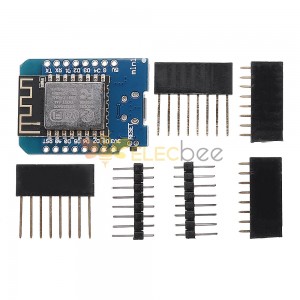 3Pcs D1 mini V2.2.0 WIFI Internet Development Board Based ESP8266 4MB FLASH ESP-12S Chip für Arduino - Produkte, die mit offiziellen Arduino-Boards funktionieren