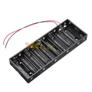 Caja de batería AA con 10 ranuras, 3 uds., placa de soporte de batería para baterías 10xAA, caja de kit DIY