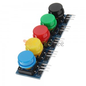 3 pièces 12x12MM grand Module de clé WAVGAT Module de commutateur à bouton-poussoir avec sortie de haut niveau de chapeau