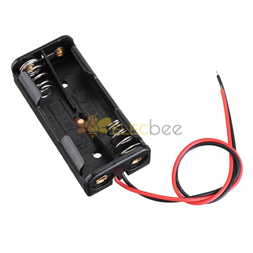 3pcs 2 Slots AAA Batterie Box Batteriehalter Board mit Schalter für 2xAAA  Batterien DIY Kit Case