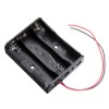 3 件裝 4 槽 18650 電池座塑料盒收納盒，適用於 4*3.7V 18650 鋰電池