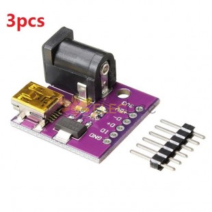 3pcs 5V Mini conector de alimentación USB Placa de toma de corriente CC