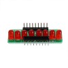 3pcs 8路水燈選框5MM RED LED發光二極管單片機模塊Diy電子MCU擴展模塊