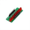 3pcs 8路水燈選框5MM RED LED發光二極管單片機模塊Diy電子MCU擴展模塊