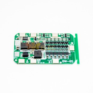 3 uds DC 24V 15A 6S PCB BMS placa de protección para Solar 18650 Li-ion módulo de batería de litio con celda