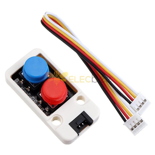3pcs Mini Dual Push Button Switch Unit with GROVE Port Cable Connector  Compatible with FIRE /M5GO ESP32 Micropython Kit ® for Arduino - products  that work with official Arduino boards
