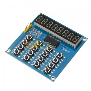3pcs TM1638 3-Wire 16 Teclas 8 Bits Teclado Botões Módulo de Exibição Digital Tube Board Scan And Key LED para Arduino - produtos que funcionam com placas Arduino oficiais