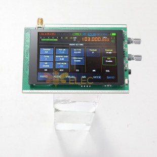 Receptor de malaquita de 50K-200MHz con pantalla LCD de 3,5 pulgadas Malahit Reducción de ruido Control de retroiluminación DSP SDR Modo completo UHF AGC Radio HAM