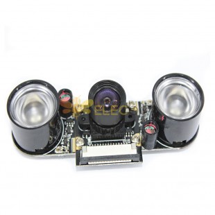 5-мегапиксельный модуль камеры «рыбий глаз» ночного видения OV5647 5-мегапиксельная регулируемая плата камеры с фокусным расстоянием 100 °