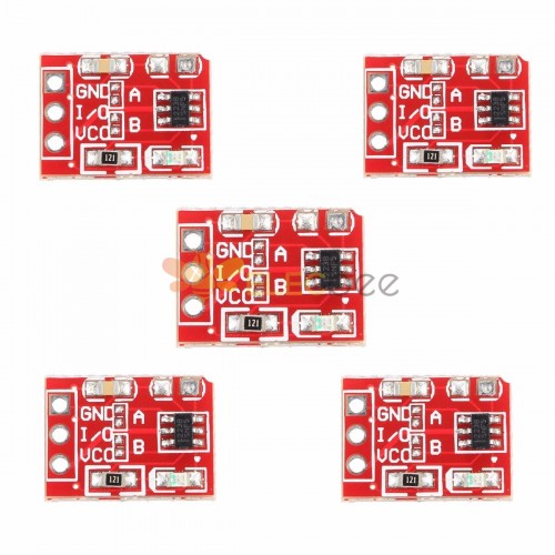 5 Stücke 2,5-5,5 V TTP223 Kapazitiver Berührungsschalter Knopf Selbstsperrmodul