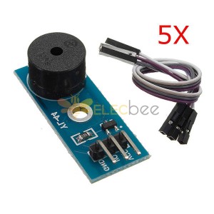 5Pcs 3.3-5V Passive Buzzer Alarm Module