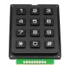 5 Stück 12-Tasten-MCU-Folienschalter-Tastatur 4 x 3-Matrix-Array-Matrix-Tastaturmodul für Arduino – Produkte, die mit offiziellen Arduino-Boards funktionieren