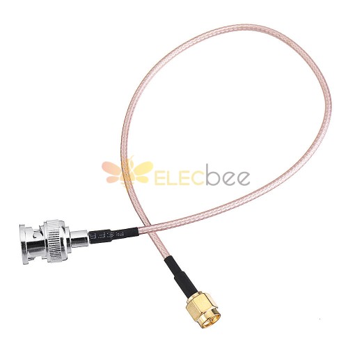 5 pièces 30cm BNC mâle à SMA connecteur mâle 50ohm longueur de câble d\'extension en option