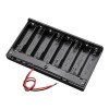 Caixa de bateria AA com 8 slots placa de suporte de bateria com interruptor para 8 baterias AA kit DIY estojo