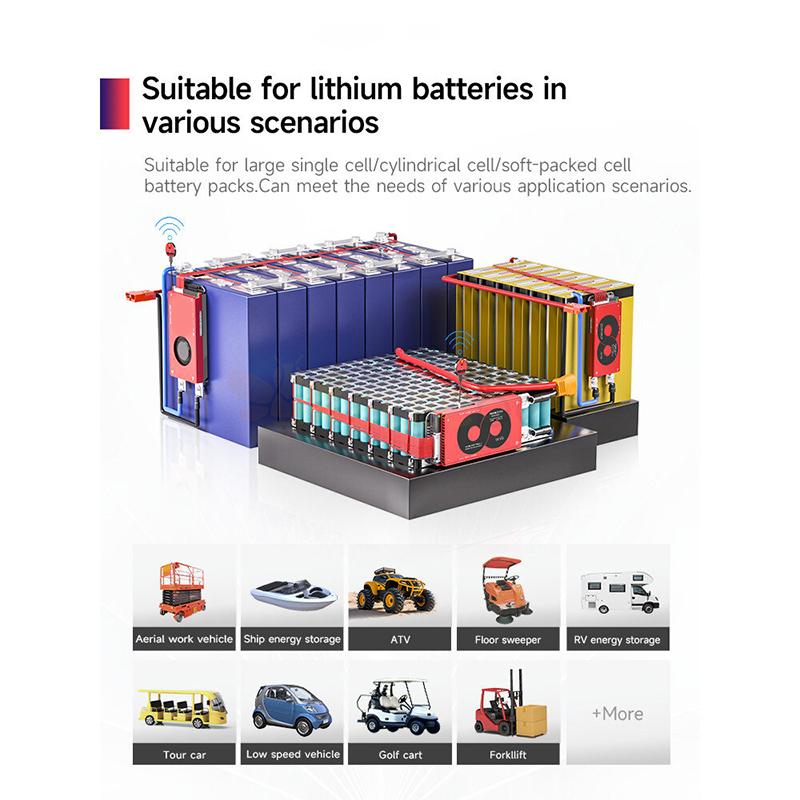 BMS LiFePO4 Smart Board Iron Lithium Battery Protection Board with Balance+bluetooth+RS485+CAN M-type 4~24 Series with Parallel Module 3.65V