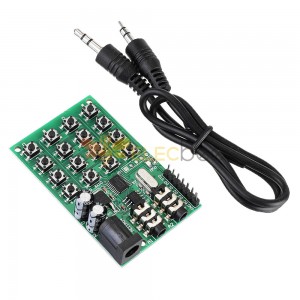 AE11A04 DTMF 音頻信號發生器模塊語音雙編碼器發送板，用於 MCU 鍵盤 5 - 24VDC