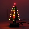 Arbre de Noël assemblé LED Couleur Lumière Électronique 3D Décoration Arbre Enfants Cadeau Version Ordinaire