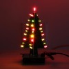 Arbre de Noël assemblé LED Couleur Lumière Électronique 3D Décoration Arbre Enfants Cadeau Version Ordinaire