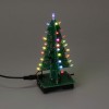 Arbre de Noël assemblé RVB LED Couleur Lumière Électronique 3D Décoration Arbre Enfants Cadeau Version Ordinaire