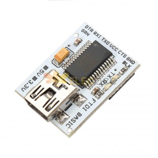 适用于 FIO Mini Pro 系列模块的基本 5V/3.3V USB 转 TTL MWC 编程器串行调试器程序上传工具
