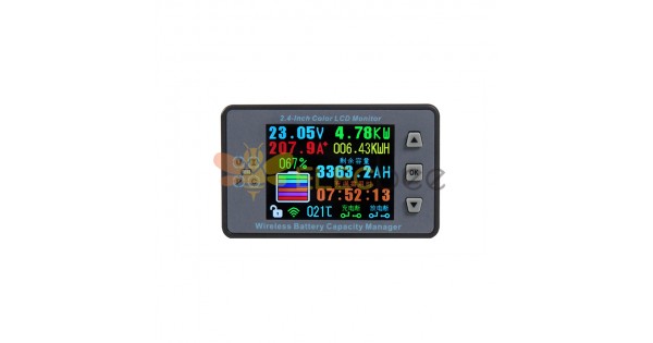120V 300A tensione misuratore di corrente 2,4 pollici schermo a colori  Wireless Battery Management System tensione amperometro