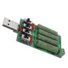 JUWEI 10W 4 interruptores carregador de descarga de envelhecimento USB 15 tipos suporte de carga de teste atual QC2.0 QC3.0