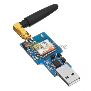 LC-GSM-SIM800C-2 Module USB vers GSM Port série GPRS SIM800C avec contrôle par ordinateur Bluetooth