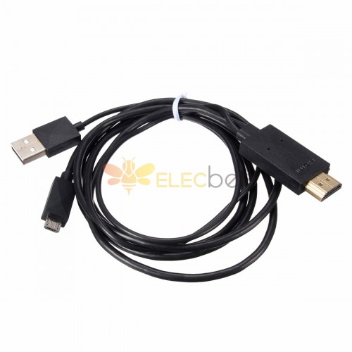 Mini 1080P MHL Micro USB a HDMI Adaptador convertidor de cable para  teléfono Android / PC / TV Adaptador de audio Adaptador HDTV