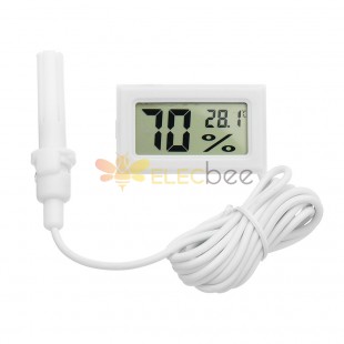 Mini thermomètre numérique LCD hygromètre réfrigérateur congélateur température humidité mètre blanc incubateur d'oeufs