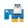 PCI Express PCI-E 1X - 16X Yükseltici Kart 6Pin PCIE USB3.0 Madenci Madenciliği için SATA Genişletme Kablosu BTC Özel Adaptörü