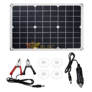 20W 18V Solar Panel Waterproof High Efficiency USB Monocrystalline Solar Power Kit Portable Solar Charger