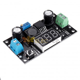 20 piezas LM2596 DC-DC módulo de fuente de alimentación ajustable reductor con pantalla LED 3-36 V a 1,5-34 V/3A