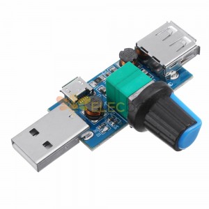 20 Stück USB-Mini-Lüftermodul mit einstellbarer Geschwindigkeit Windgeschwindigkeitsregler Computerkühlung stumm