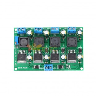 3A 3.3V 5V 12V Adjustable 2-28V Output Step Down Power Supply Module 4CH 4-channel DD31AJQA