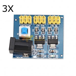 3Pcs 12V to 3.3V/5V/12V DC-DC Voltage Converter Multi-output Power Supply Module