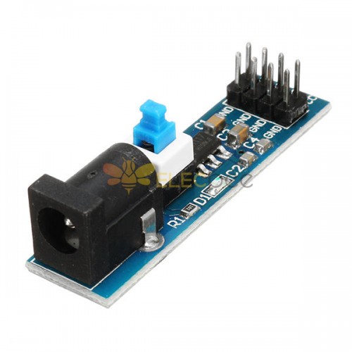 3Pcs AMS1117 3.3V Power Supply Module With DC Socket And Switch