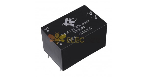 5 pièces 220V à 5V 5W AC-DC interrupteur d'isolement Module d'alimentation