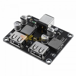 5 stücke USB 2CH QC3.0/2.0 DC-DC Buck Converter Lade Step Down Modul 6-32 V 9/12/24 V zu Schnellladeplatine 3/5/12 V